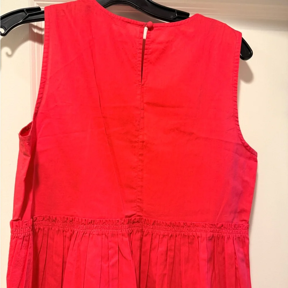 Madewell Coral Sleeveless Midi Dress in Heirloom Rose - Picture 11 of 14